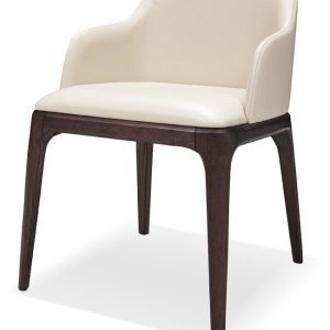 Margot Modern Cream Eco-Leather Dining Chair