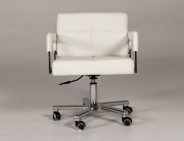 Modrest Craig Modern White Bonded Leather Office Chair - Image 3
