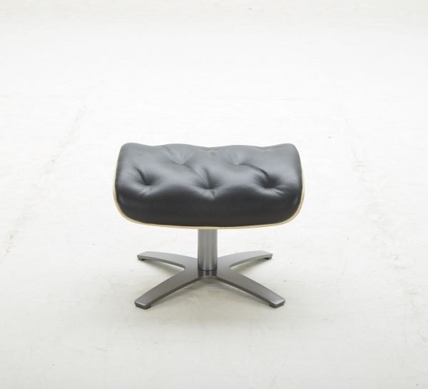 Modrest - Nowak Modern Black Lounge Chair & Ottoman Set - Image 4