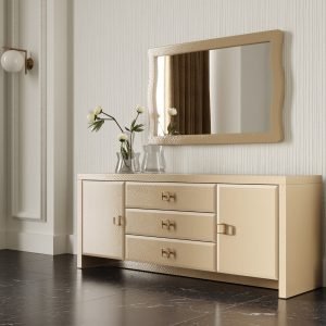 Modrest Ivarson - Champagne Crocodile Glam Mirror