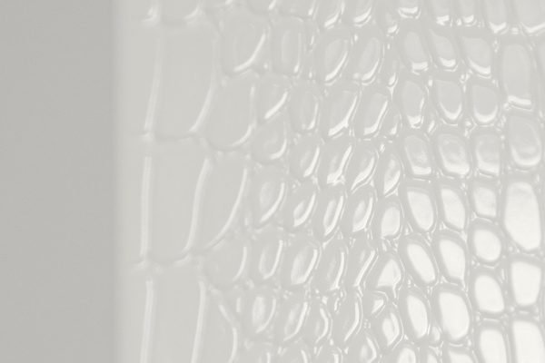 A&X Regal - Modern White Crocodile Floor Mirror - Image 3