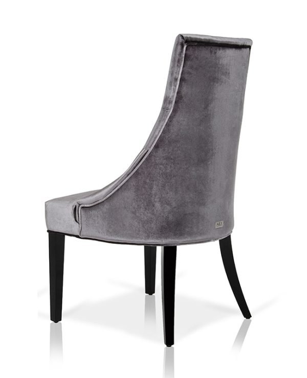 Charlotte - Grey Velour Dining Chair (Set of 2) - Image 4