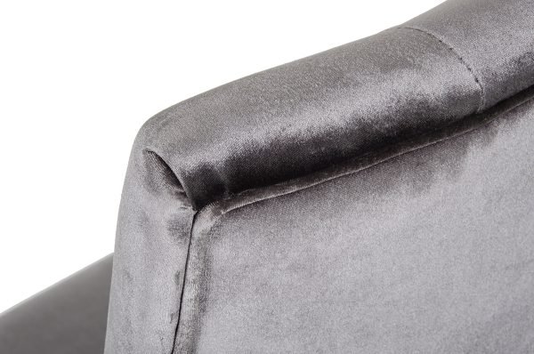 Charlotte - Grey Velour Dining Chair (Set of 2) - Image 3