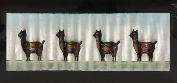 Modrest 55" x 28" Alpaca Oil Painting