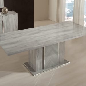 Nova Domus Alexa Italian Modern Grey Dining Table Set