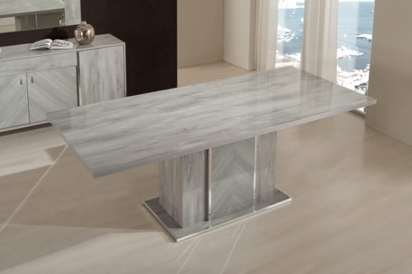 Nova Domus Alexa Italian Modern Grey Dining Table Set