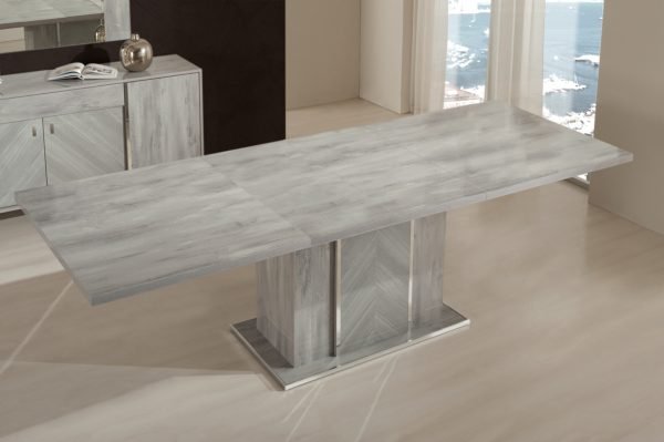 Nova Domus Alexa Italian Modern Grey Dining Table Set - Image 2