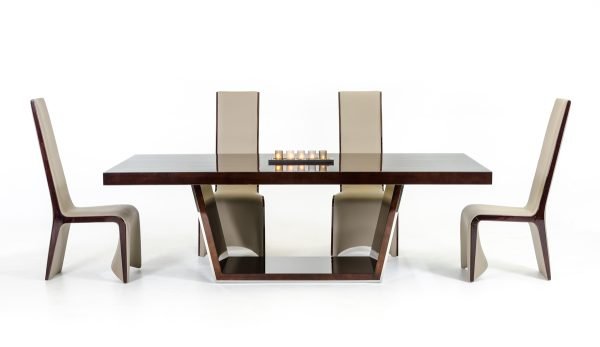 Modrest Alexander Modern Ebony High Gloss Dining Table