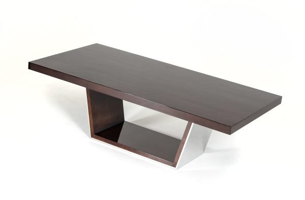 Modrest Alexander Modern Ebony High Gloss Dining Table - Image 3