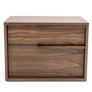 Modrest Amberlie - Modern Walnut Nightstand
