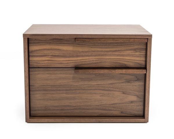 Modrest Amberlie - Modern Walnut Nightstand