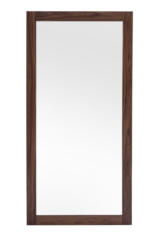 Modrest Amberlie - Modern Walnut Floor Mirror