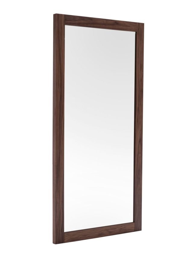 Modrest Amberlie - Modern Walnut Floor Mirror - Image 2