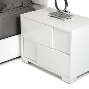 Modrest Monza Italian Modern White Nightstand