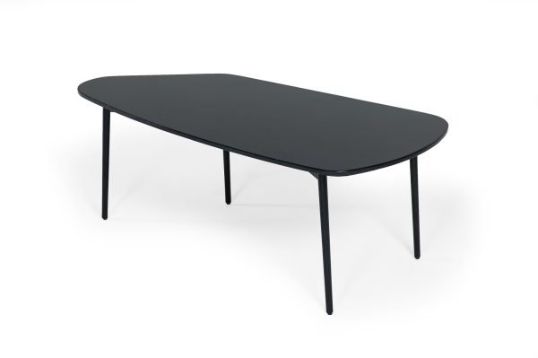 Modrest Andros - Black Marble + Black Metal Coffee Table