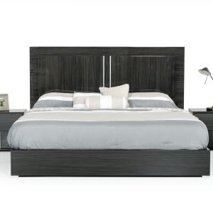 Modrest Ari Italian Modern Grey Bedroom Set without Mirror