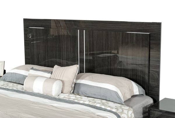 Modrest Ari Italian Modern Grey Bedroom Set without Mirror - Image 4