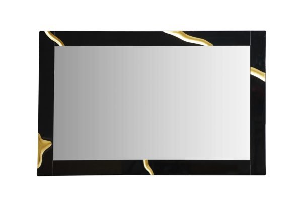 Modrest Aspen - Modern Black Large Mirror