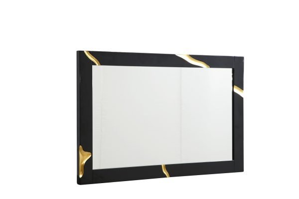 Modrest Aspen - Modern Black Large Mirror - Image 2
