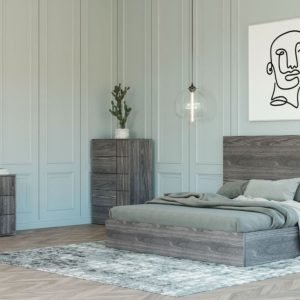 Eastern King Nova Domus Asus - Italian Modern Elm Grey Bedroom Set