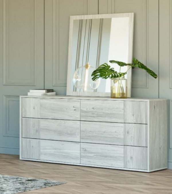 Nova Domus Asus - Italian Modern White Washed Oak Mirror - Image 2
