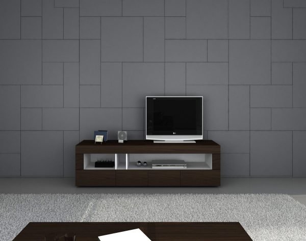 Aura Modern Tobacco TV Stand - Image 5