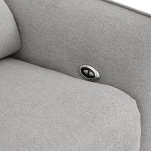 Divani Casa Austria - Modern Grey Fabric Loveseat w/ Electric Recliners