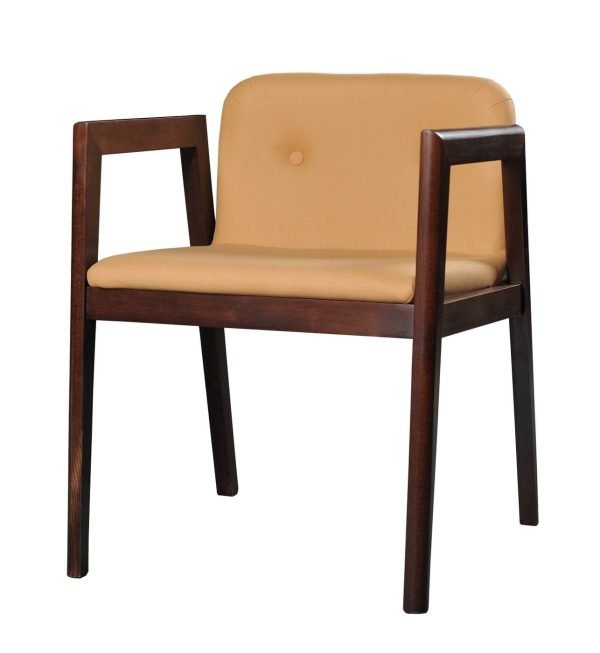 Modrest Avrum - Modern Camel Eco-Leather Dining Chair (Set of 2)