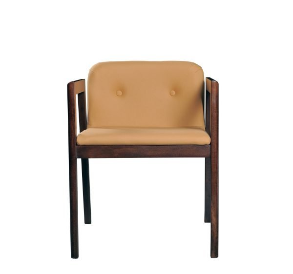 Modrest Avrum - Modern Camel Eco-Leather Dining Chair (Set of 2) - Image 2
