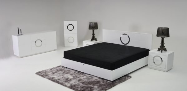 Eastern King A&X Ovidius Modern Queen Bedroom Set