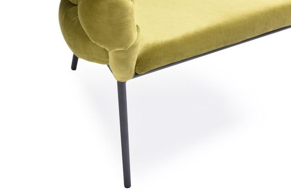 Modrest Debra Modern Green Fabric Dining Chair - Image 5