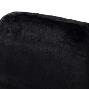 Candace - Modern Black Faux Fur Dining Chair (Set of 2)