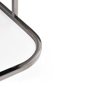 Modrest Yukon Modern Green Velvet & Black Gun Dining Chair