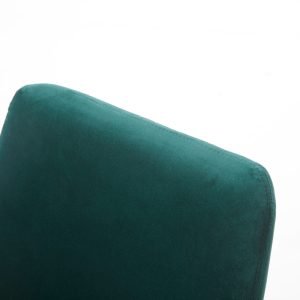 Modrest Robin Modern Green Velvet & Gold Dining Chair