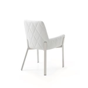 Modrest Robin Modern White Bonded Leather Dining Chair