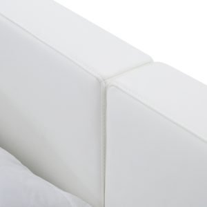 Modrest Opal Modern Wenge & White Platform Bed