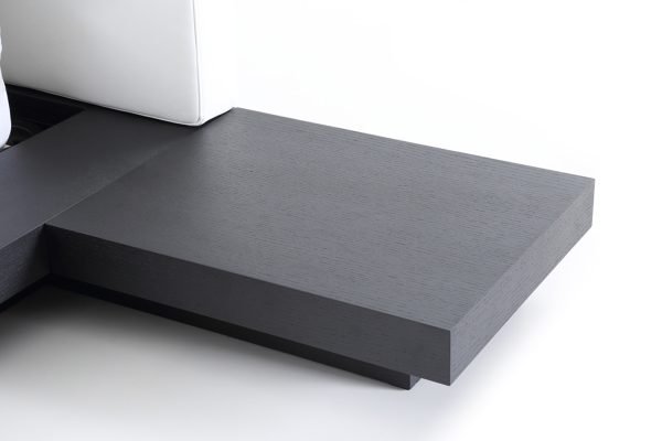 Modrest Opal Modern Wenge & White Platform Bed - Image 5
