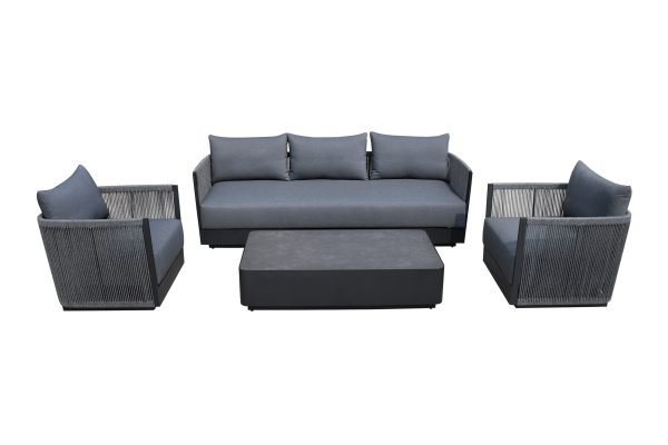 Renava Bali - Outdoor Black and Grey Sofa Set - Image 2