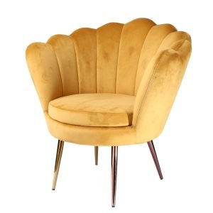 Modrest Balina - Transitional Gold Accent Chair