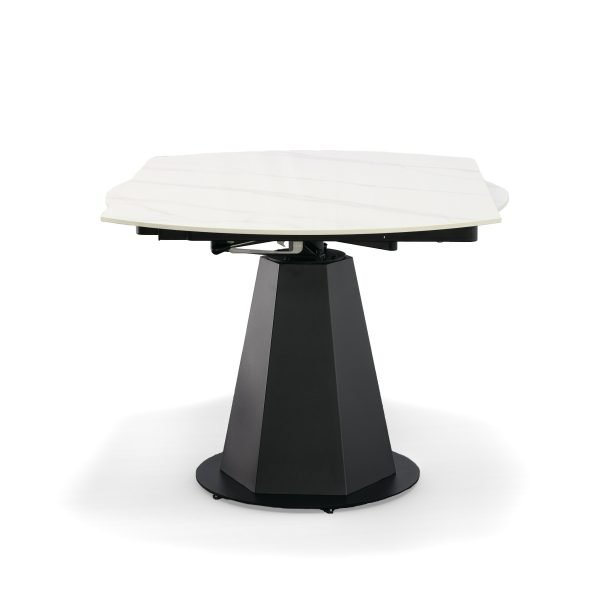 Modrest Barela - Modern Black and White Ceramic Extendable 35.5"/53" Dining Table - Image 5
