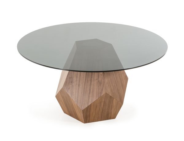 Modrest Rackham Mid-Century Walnut Round Dining Table - Image 3