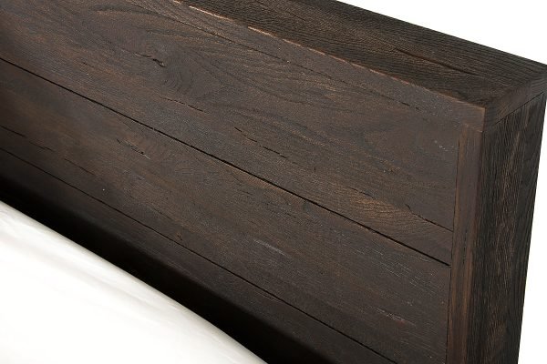 Modrest Selma Modern Dark Aged Oak Bed - Image 4