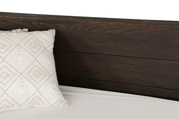 Modrest Selma Modern Dark Aged Oak Bed - Image 3