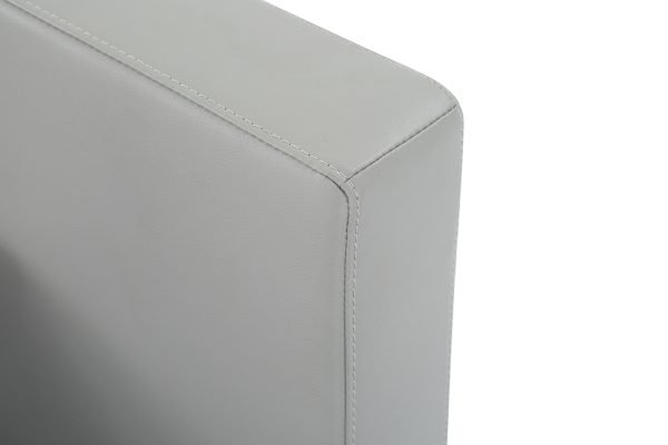 Modrest Opal Modern Wenge & Grey Platform Bed