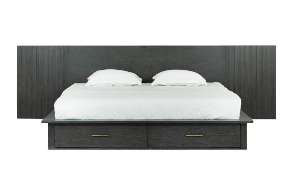 Modrest Manchester- Contemporary Dark Grey Bedroom Set - Image 2
