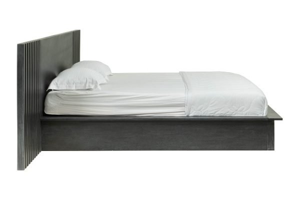 Modrest Manchester- Contemporary Platform Dark Grey Q Bed - Image 3
