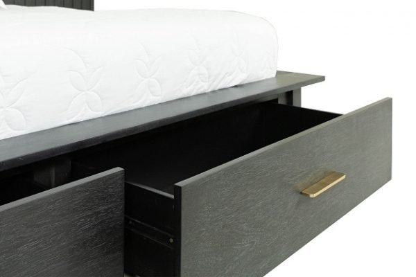 Modrest Manchester- Contemporary Dark Grey Bedroom Set - Image 5