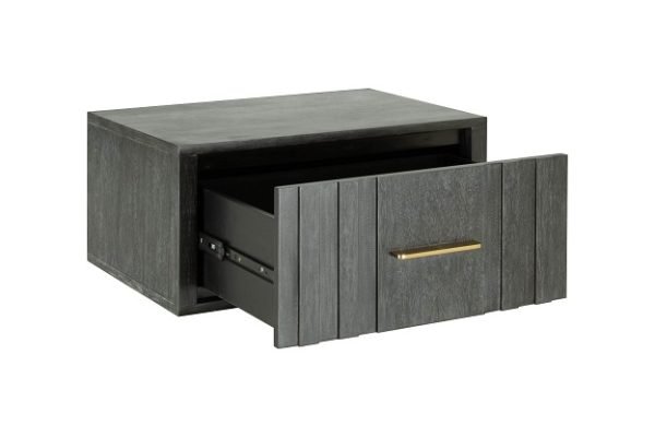 Modrest Manchester- Contemporary Dark Grey Nightstand - Image 3