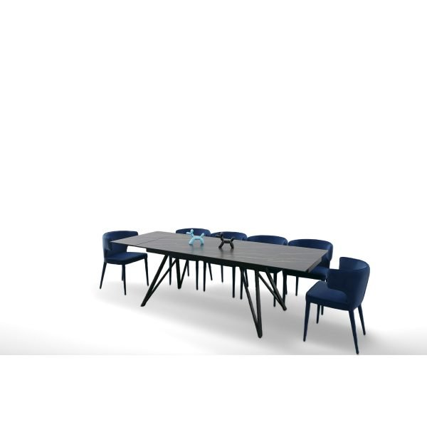 Modrest Bobby - Modern Black Ceramic Extendable Dining Table - Image 5