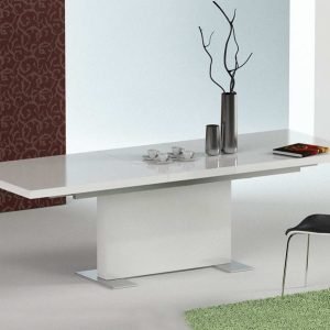 Modrest Bono "T" - Modern White Extendable Dining Table